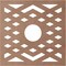 Ekena Millwork Chevron Wood Fretwork Pierced Ceiling Medallion, Wood (Paint Grade), 20"OD x 5 1/8"ID x 3/8"T CMWP20X20X0375CHMF - alternate 5